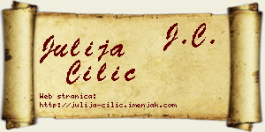 Julija Cilić vizit kartica